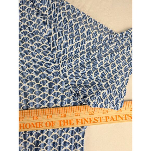 Tailor Vintage Shirt Mens Medium Blue Golf Polo Surf The Web Shells Pattern - Picture 8 of 10